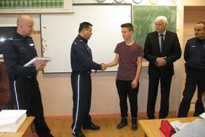 Szef Komendy Wojewódzkiej podziękował 13-latkowi