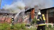 Spłonęła stara parowozownia w Olsztynie