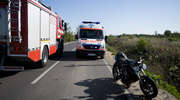 Wypadek na drodze 503 z udziałem motocyklisty