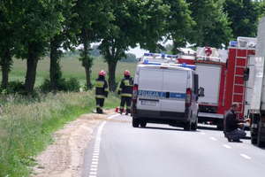 Koziołek pod kołami tira. Straty liczone w tysiącach 