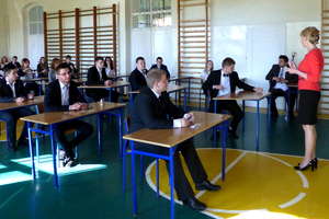 Pierwszy dzień egzaminu maturalnego w Gołdapi