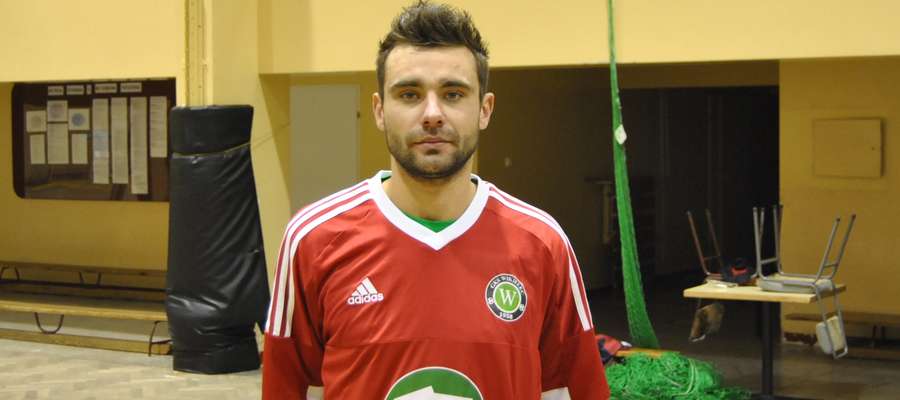 Kamil Tomczyk (GKS Wikielec) zdobył w Łomży gola wartego trzy punkty