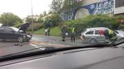 Kolizja na Piłsudskiego w Olsztynie. Volvo uderzyło w skodę