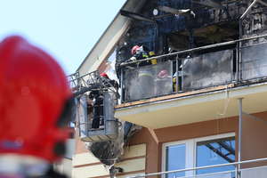 Pożar na Popiełuszki w Olsztynie. 20 osób ewakuowanych