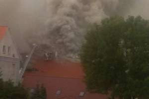 W pożarze w Barczewie spłonęły poduszki za pół miliona 