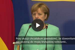 Merkel: Pogratulowałam mojej koleżance Theresie May, ale zmian w gabinecie nie skomentuję