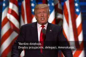 Donald Trump przyjął oficjalną nominację na urząd prezydenta USA