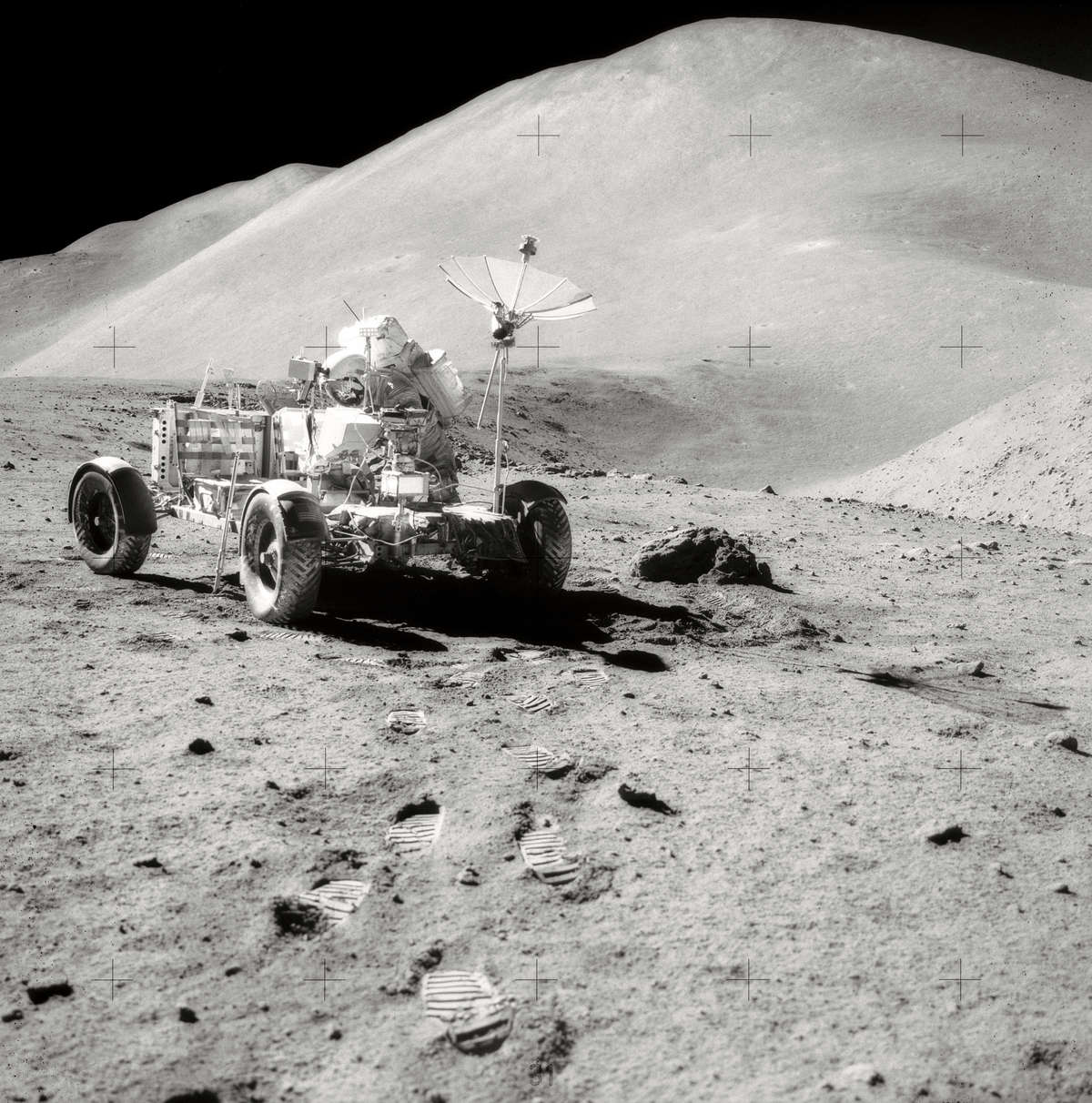 Pojazd księżycowy podczas misji Apollo 15 