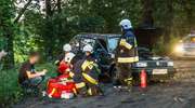 Uderzyła w drzewo na prostej drodze. Wypadek pod Mikołajkami