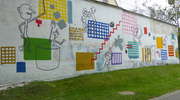 Więzienny mural, który przyciąga wzrok