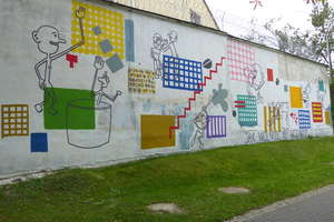 Więzienny mural, który przyciąga wzrok