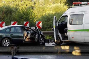 Kierowca z Wydmin oraz jego syn ranni w wypadku w Nowym Mieście Lubawskim