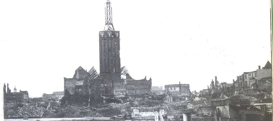 Tak wyglądało Stare Miasto w Elblągu trzynaście lat po wojnie, dokładnie w 1953 roku 