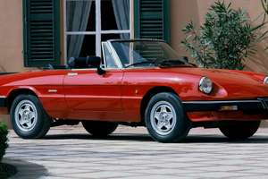 Absolwent w alfa romeo spider