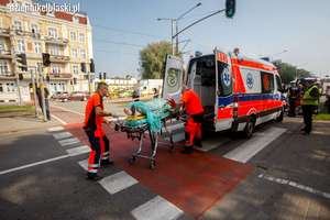 Wypadek na Grunwaldzkiej. Kobieta potrącona na przejściu dla pieszych [zdjęcia]