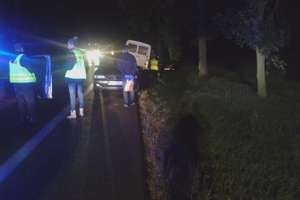Wypadek na E7 w Strzegowie. Potrącenie osoby pieszej
