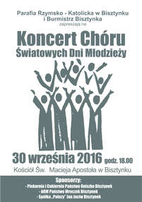 Część chóru ŚDM wystąpi w kościele w Bisztynku.