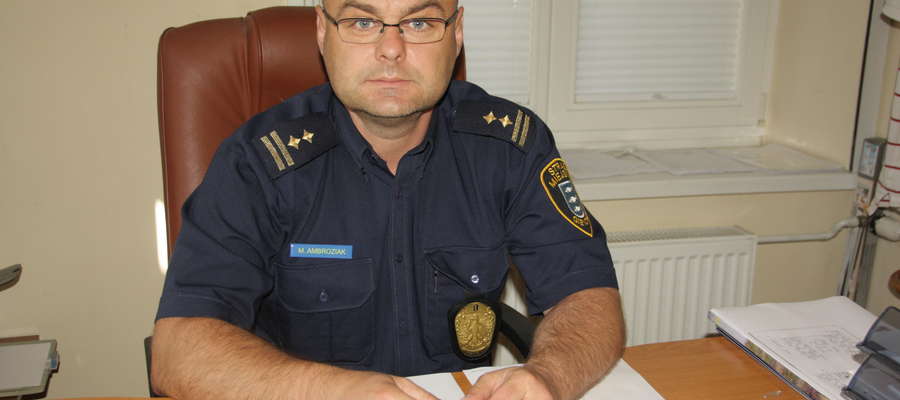 Maciej Ambroziak, komendant Straży Miejskiej w Giżycku

