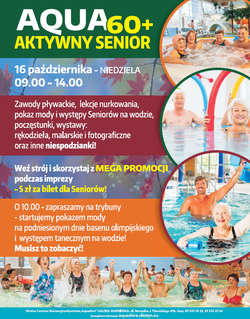 Aktywny senior w olsztyńskiej Aquasferze - sprawdź program!