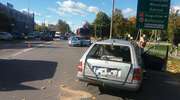 Wypadek na Piłsudskiego w Olsztynie. Dwie osoby ranne