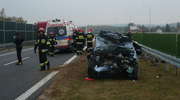 Na "siódemce" koło Miłomłyna zderzyły się dwa samochody osobowe 