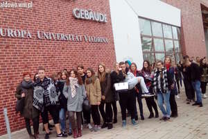 Licealiści z Grunwaldzkiej na uniwersytecie Viadrina