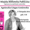 Spotkanie autorskie z Agnieszką Lingas-Łoniewską w nowomiejskiej bibliotece 