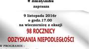 Środowa wieczornica niepodległościowa w Kurzętniku 