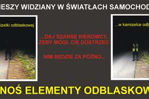Odblaski mogą uratować życie 