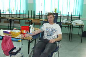 Akcja krwiodawstwa w Zespole Szkół Zawodowych w Iłowie