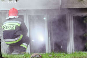 Pożar biura w Gutkowie. Ewakuowano przedszkole