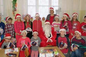 Imieniny św. Mikołaja w szkole w Tuszewie
