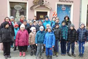 Najmłodsi uczniowie SOSW  w Węgorzewie na wycieczce w Gdańsku