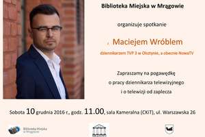 Spotkanie z dziennikarzem Maciejem Wróblem w Bibliotece Miejskiej