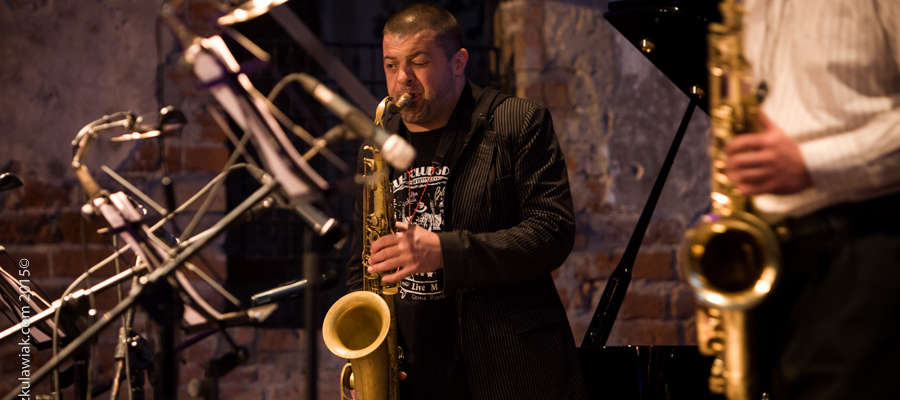 Darek Herbasz podczas występu na Festiwalu Jazzbląg