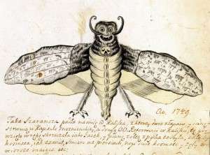 Rysunek z pamiętnika Joachima Daniela Jaucha (1684-1754) - full image