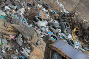 Składowisko i śmieciowisko przy drodze Połęcze - Plęsy