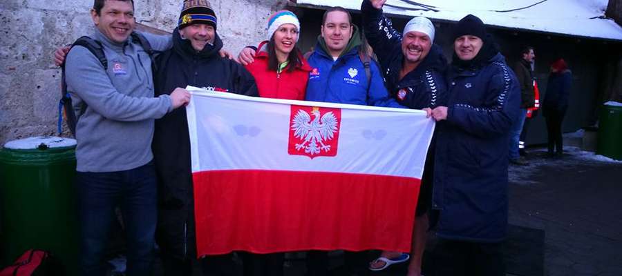 Reprezentacja Polski na mistrzostwach świata, drugi z prawej Marcin Trudnowski