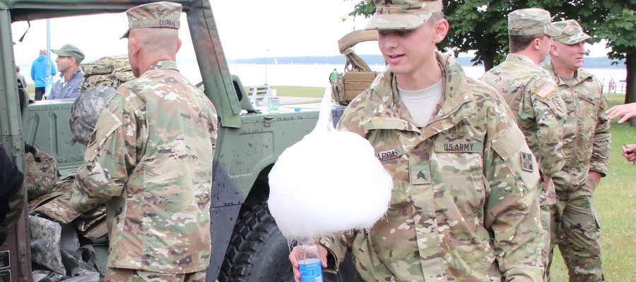 Amerykańscy żołnierze gościli w Giżycku w 2016 roku przy okazji Festynu "Kochamy Mazury" 