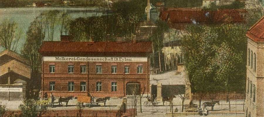 Przy ulicy Królowej Jadwigi przed i po wojnie mieściła się mleczarnia, dziś jest tu galeria handlowa Jeziorak