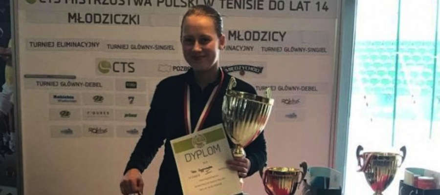 Pola Wygonowska najlepsza młodziczka halowych mistrzostw Polski U 14 rozegranych w Sobocie