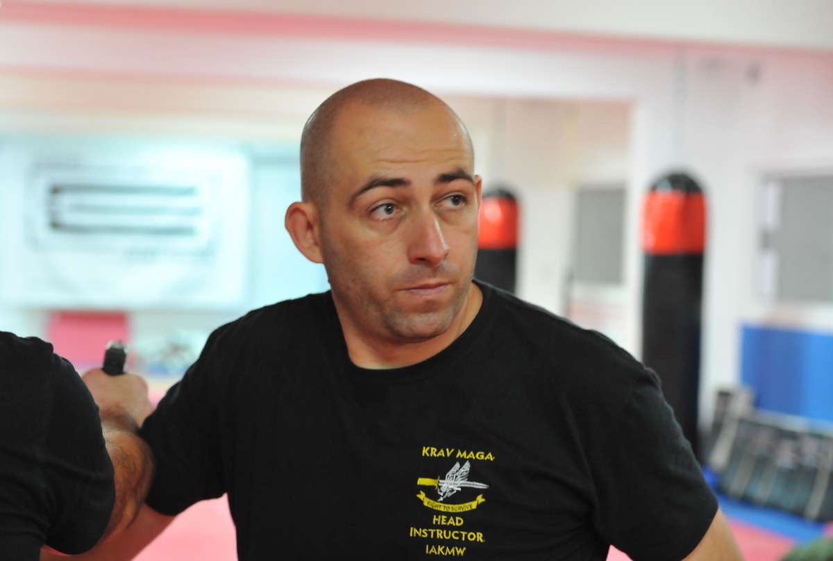 Tomasz Dembiński, organizator GNG, w czasie jednego z treningów
