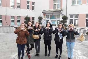 Walentynkowa akcja uczniów ZSLiZ w Olecku 