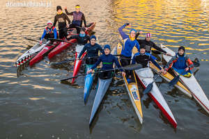 Kajakarze Olimpii wznowili treningi na rzece Elbląg [zdjęcia]