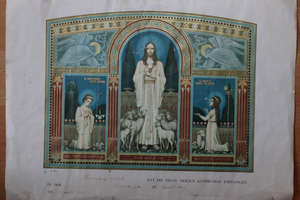 Obrazek komunijny z podpisem Sługi Bożego ks. Franza Zagermanna