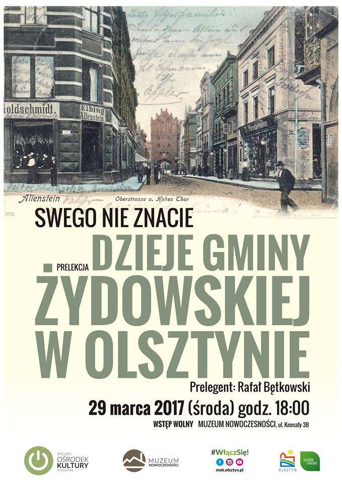 Prelekcja „Dzieje Gminy Żydowskiej w Olsztynie” - full image