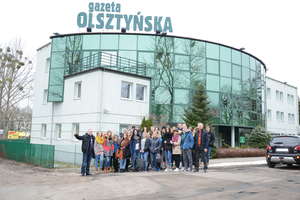 Logistycy z Kętrzyna w siedzibie Gazety Olsztyńskiej