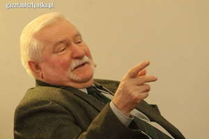 Lech Wałęsa spotkał się z mieszkańcami Olsztyna