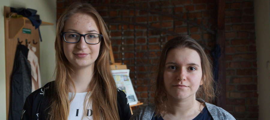 Julia Korpusik i Wiktoria Groblewska - licealistki, które ubiegają się o mandat na  XXIII sesję Sejmu Dzieci i Młodzieży