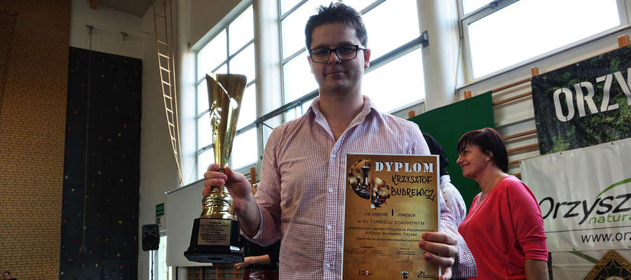 Krzysztof Budrewicz już po raz drugi z rzędu okazał się najlepszy przy orzyskich szachownicach